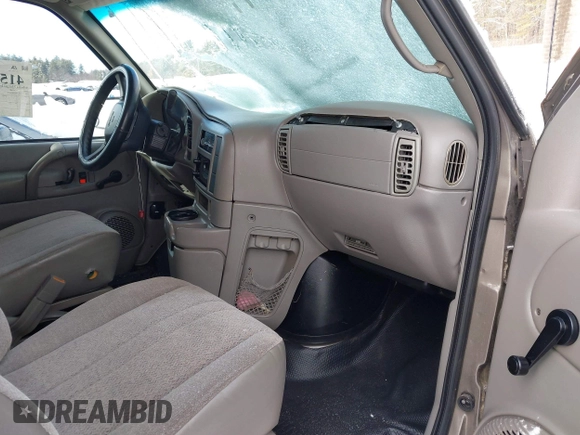 2002 GMC Safari z VIN 1GTDL19X12B504207, wystawiony jako IAAI lot #41524580 z przebiegiem Nie podano mil oraz . Historia ofert i sprzedaży dostępna na DreamBid. Obrazek 5.