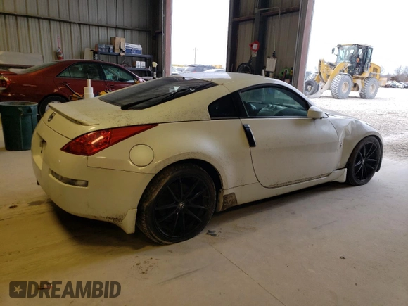 2007 Nissan 350Z with VIN JN1BZ34D97M500144, listed as a Copart auction lot 39579634 with 106,650 mi miles and Clean Title. Bid and sale history available at DreamBid. Image 3.