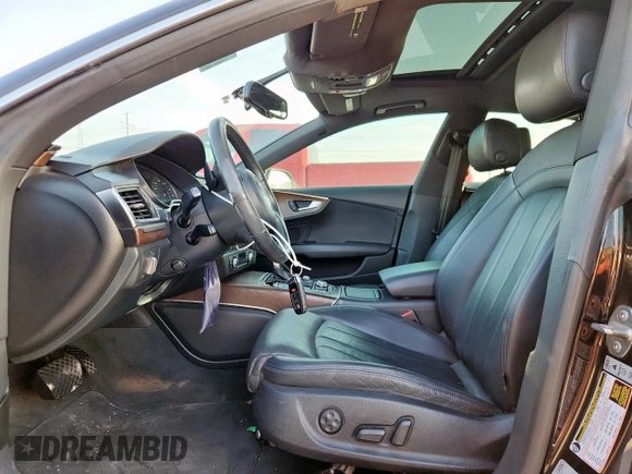2013 Audi A7 Prestige with VIN WAU2GAFC1DN082130, listed as a Copart auction lot 59619575 with 123,560 mi miles and Salvage title. Bid and sale history available at DreamBid. Image 7.