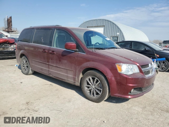 2017 Dodge Grand Caravan SXT with VIN 2C4RDGCG3HR860988, listed as a Copart auction lot 50349925 with 121,829 mi miles and Salvage Title. Bid and sale history available at DreamBid. Image 4.