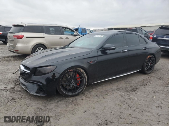 2020 Mercedes-Benz E-Class AMG E 63 S with VIN WDDZF8KBXLA736418, listed as a Copart auction lot 42423335 with 41,789 mi miles and Salvage Title. Bid and sale history available at carsss.com. Image 1.