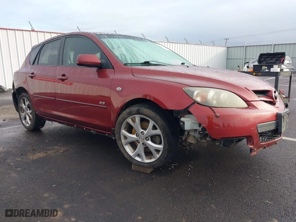 2009 Mazda Mazda3 s Touring with VIN JM1BK343491204607, listed as a IAAI auction lot 41488515 with 117,634 mi miles. Bid and sale history available at carsss.com. Image 1.
