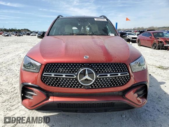 2025 Mercedes-Benz GLE 450 with VIN 4JGFB5KB1SB336260, listed as a Copart auction lot 48842765 with 11 mi miles and Salvage title. Bid and sale history available at DreamBid. Image 5.