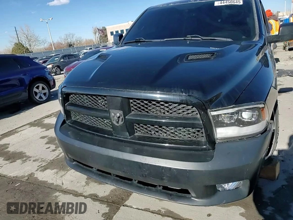 2012 Ram 1500 Express with VIN 3C6JD7AT6CG172387, listed as a Copart auction lot 44450645 with 67,277 mi miles and Salvage Title. Bid and sale history available at carsss.com. Image 13.