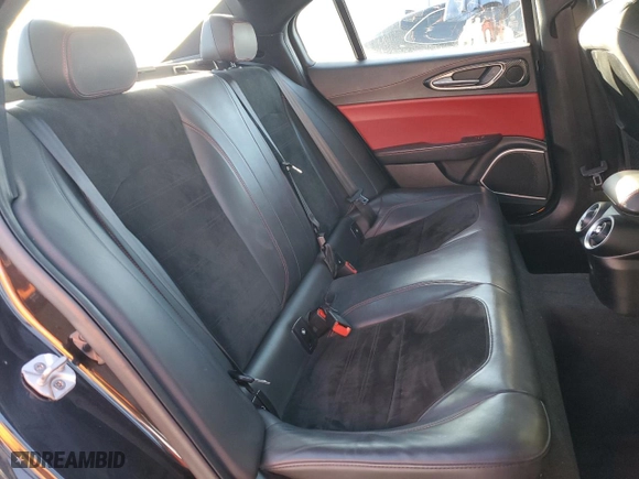 2018 Alfa Romeo Giulia Quadrifoglio with VIN ZARFAEAV8J7584337, listed as a Copart auction lot 44797795 with 50,570 mi miles and Salvage Title. Bid and sale history available at carsss.com. Image 10.
