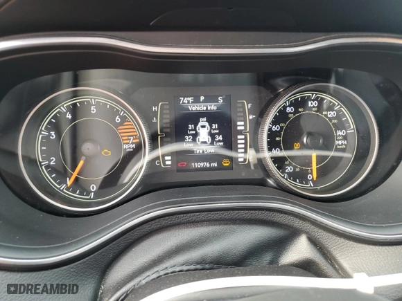 2020 Jeep Cherokee Latitude Plus with VIN 1C4PJMLB1LD555696, listed as a Copart auction lot 46726665 with 110,976 mi miles and Salvage Title. Bid and sale history available at carsss.com. Image 9.