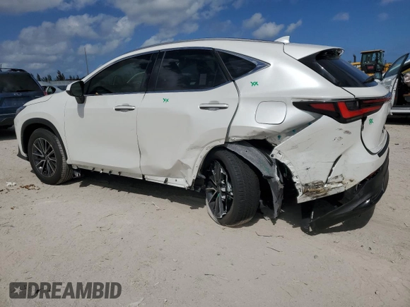 2025 Lexus NX with VIN JTJGDCAZ7S2021918, listed as a Copart auction lot 51799835 with 1,512 mi miles and Salvage Title. Bid and sale history available at carsss.com. Image 2.