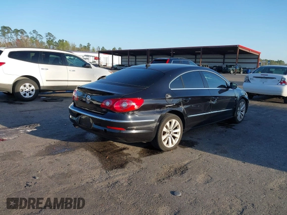 2011 Volkswagen CC Sport with VIN WVWMN7AN9BE729108, listed as a IAAI auction lot 41729512 with 138,044 mi miles. Bid and sale history available at carsss.com. Image 4.