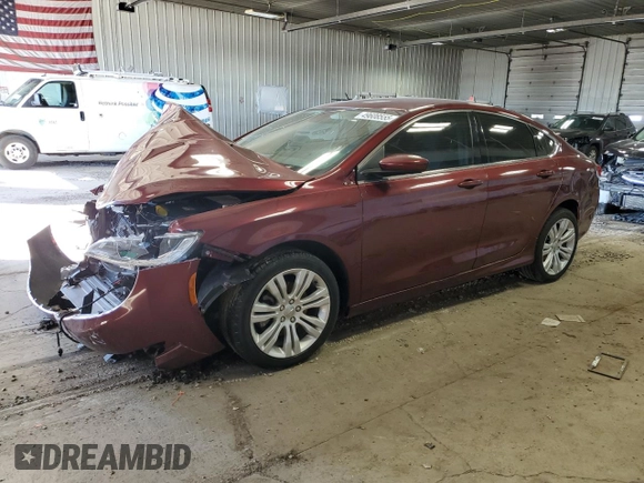 2015 Chrysler 200 Limited with VIN 1C3CCCABXFN755999, listed as a Copart auction lot 49608555 with 140,562 mi miles and Clean Title. Bid and sale history available at DreamBid. Image 1.