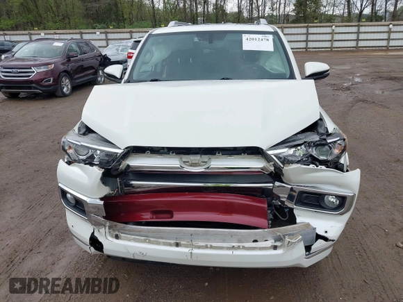 2018 Toyota 4Runner SR5 with VIN JTEBU5JR6J5556143, listed as a IAAI auction lot 42012478 with 87,394 mi miles and . Bid and sale history available at carsss.com. Image 6.