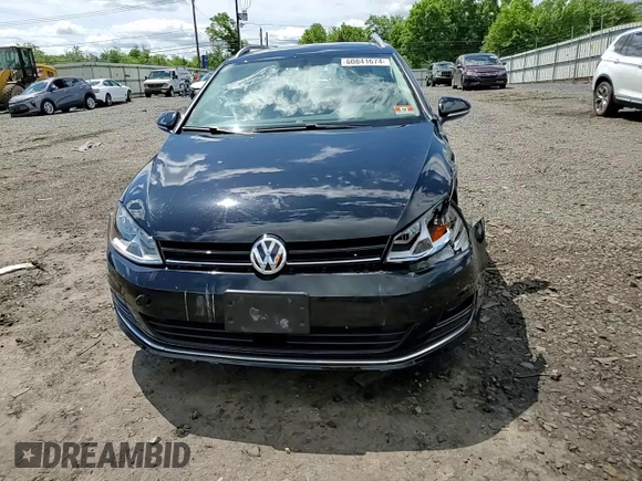 2017 Volkswagen Golf SportWagen S with VIN 3VWC17AU3HM502978, listed as a Copart auction lot 60841674 with 60,114 mi miles and Salvage Title. Bid and sale history available at carsss.com. Image 10.