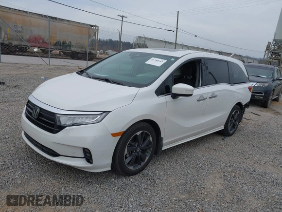 2024 Honda Odyssey Elite with VIN 5FNRL6H91RB036962, listed as a IAAI auction lot 41780441 with 16,455 mi miles. Bid and sale history available at carsss.com. Image 19.