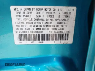 2012 Honda Fit с VIN JHMGE8H33CC009807, выставлен на аукционе IAAI как лот 41814176 с пробегом 88 612 миль миль и . История ставок и продаж доступна на DreamBid. Изображение 9.