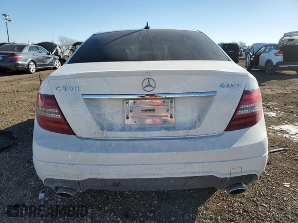 2013 Mercedes-Benz C 300 Sport with VIN WDDGF8AB5DA793569, listed as a Copart auction lot 42261825 with Not provided miles and Salvage title. Bid and sale history available at DreamBid. Image 6.