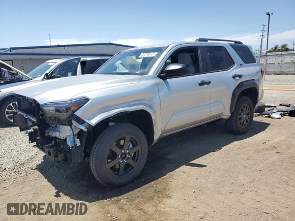 2025 Toyota 4Runner SR5 с VIN JTEVA5BR0S5006815, выставлен на аукционе Copart как лот 60238845 с пробегом 4 551 миль миль и Списание • Salvage title. История ставок и продаж доступна на DreamBid. Изображение 1.