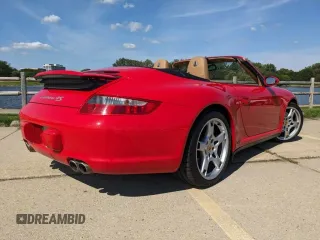 2006 Porsche 911 Carrera S with VIN WP0CB29996S768707, listed as a Copart auction lot 88571295 with 43,202 mi miles and Salvage Title. Bid and sale history available at carsss.com. Image 4.