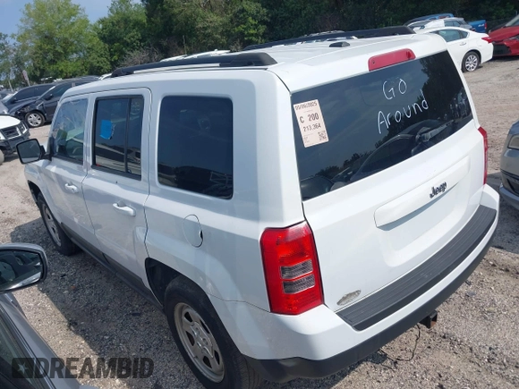 2017 Jeep Patriot Sport with VIN 1C4NJPBA6HD149261, listed as a IAAI auction lot 42192658 with 213,364 mi miles and . Bid and sale history available at DreamBid. Image 3.