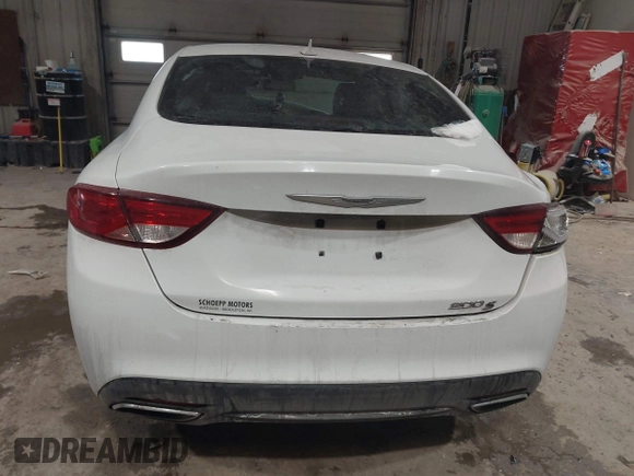 2015 Chrysler 200 S with VIN 1C3CCCBG1FN572789, listed as a IAAI auction lot 41542280 with 101,693 mi miles. Bid and sale history available at carsss.com. Image 16.