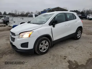 2016 Chevrolet Trax LS z VIN 3GNCJKSB4GL257820, wystawiony jako Copart lot #46066915 z przebiegiem 76 853 mil mil oraz Szkoda całkowita • Salvage title. Historia ofert i sprzedaży dostępna na DreamBid. Obrazek 1.