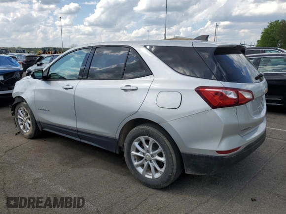 2019 Chevrolet Equinox LS with VIN 3GNAXHEV7KS641359, listed as a Copart auction lot 54582525 with 124,401 mi miles and Clean Title. Bid and sale history available at carsss.com. Image 2.