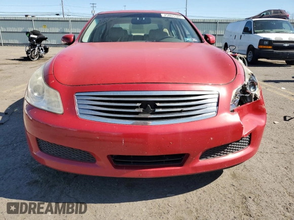 2008 Infiniti G35 x with VIN JNKBV61F08M259722, listed as a Copart auction lot 75865324 with 171,454 mi miles and Salvage Title. Bid and sale history available at DreamBid. Image 5.