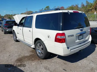 2007 Ford Expedition EL Limited with VIN 1FMFK195X7LA98810, listed as a IAAI auction lot 41347097 with 137,563 mi miles. Bid and sale history available at carsss.com. Image 3.