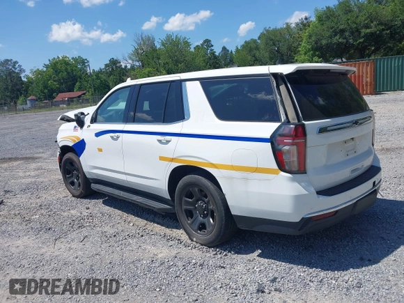 2022 Chevrolet Tahoe Commercial z VIN 1GNSCLED4NR222340, wystawiony jako IAAI lot #42321388 z przebiegiem Nie podano mil oraz . Historia ofert i sprzedaży dostępna na DreamBid. Obrazek 3.