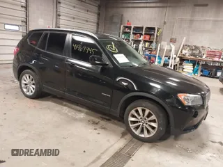 2013 BMW X3 xDrive28i with VIN 5UXWX9C57D0A18424, listed as a IAAI auction lot 41967945 with 106,479 mi miles. Bid and sale history available at carsss.com. Image 1.