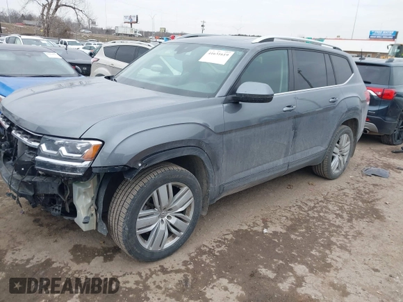2019 Volkswagen Atlas SE with VIN 1V2WR2CA2KC581212, listed as a IAAI auction lot 41631619 with 122,160 mi miles and . Bid and sale history available at DreamBid. Image 18.