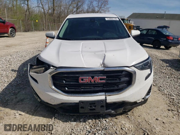 2020 GMC Terrain SLE with VIN 3GKALTEV5LL133155, listed as a Copart auction lot 53866145 with 75,168 mi miles and Salvage Title. Bid and sale history available at DreamBid. Image 5.