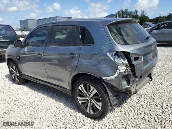 2022 Mitsubishi Outlander Sport ES with VIN JA4APUAU5NU012695, listed as a Copart auction lot 44687925 with 89,624 mi miles and Salvage Title. Bid and sale history available at carsss.com. Image 2.