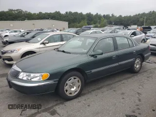 1998 Lincoln Continental with VIN 1LNFM97V9WY635860, listed as a Copart auction lot 72859264 with 91,632 mi miles and Clean Title. Bid and sale history available at carsss.com. Image 1.