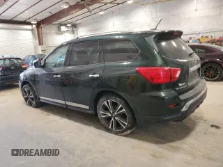 2018 Nissan Pathfinder Platinum with VIN 5N1DR2MM9JC654801, listed as a Copart auction lot 48439965 with 95,823 mi miles and Clean title. Bid and sale history available at DreamBid. Image 2.