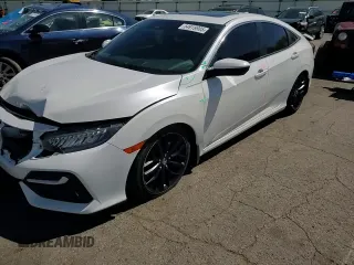 2020 Honda Civic Si with VIN 2HGFC1E52LH704407, listed as a Copart auction lot 54919985 with 44,521 mi miles and Salvage Title. Bid and sale history available at DreamBid. Image 13.