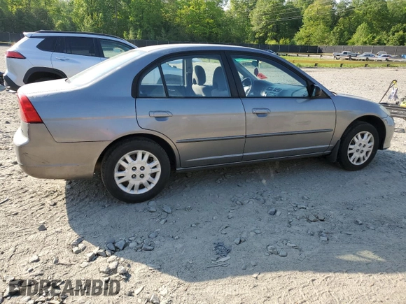 2004 Honda Civic LX with VIN 2HGES16594H622236, listed as a Copart auction lot 55475285 with 175,288 mi miles and Clean Title. Bid and sale history available at carsss.com. Image 3.