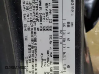 2018 Ford Fiesta SE with VIN 3FADP4BJ7JM144658, listed as a Copart auction lot 54359665 with 81,578 mi miles and Salvage Title. Bid and sale history available at DreamBid. Image 13.