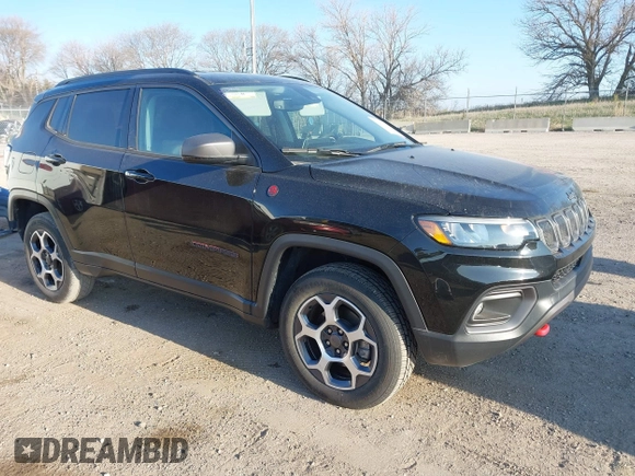 2022 Jeep Compass Trailhawk с VIN 3C4NJDDB1NT133835, выставлен на аукционе IAAI как лот 42021773 с пробегом 47 671 миль миль и . История ставок и продаж доступна на DreamBid. Изображение 1.