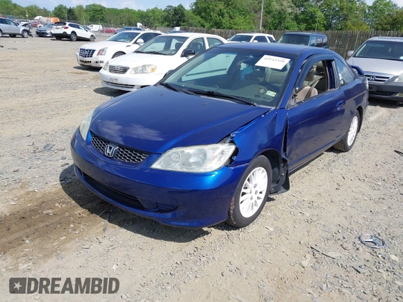 2005 Honda Civic LX with VIN 1HGEM22575L064574, listed as a IAAI auction lot 42112328 with 221,004 mi miles and . Bid and sale history available at DreamBid. Image 2.