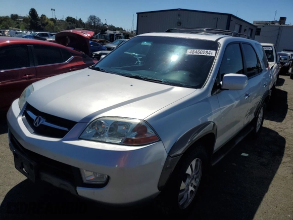 2003 Acura MDX Touring Pkg with VIN 2HNYD18693H517135, listed as a Copart auction lot 48460284 with 168,359 mi miles and Salvage Title. Bid and sale history available at carsss.com. Image 1.
