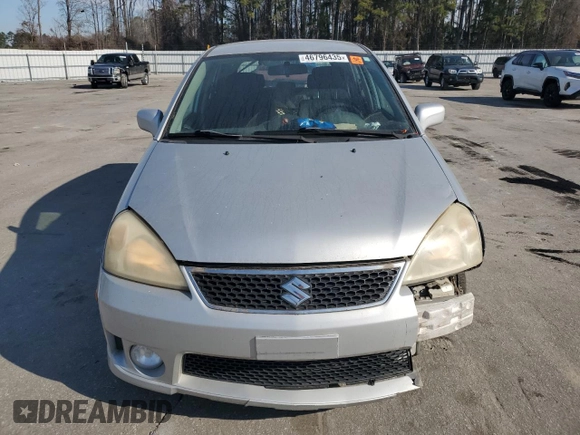 2005 Suzuki Aerio SX z VIN JS2RC61H755303931, wystawiony jako Copart lot #46796435 z przebiegiem 91 524 mil mil oraz Szkoda całkowita • Salvage title. Historia ofert i sprzedaży dostępna na DreamBid. Obrazek 5.