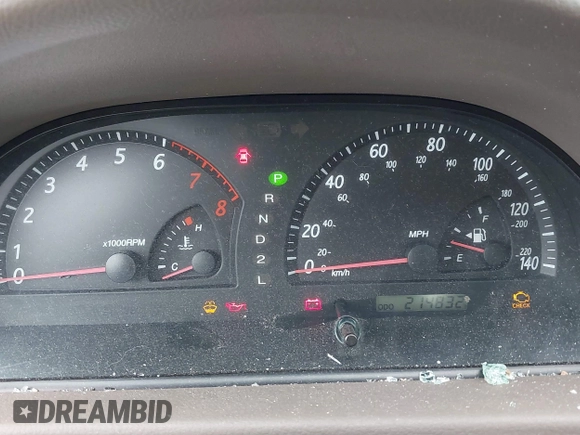 2002 Toyota Camry XLE z VIN 4T1BF32K02U522335, wystawiony jako IAAI lot #42037459 z przebiegiem 214 832 mil mil oraz . Historia ofert i sprzedaży dostępna na DreamBid. Obrazek 7.