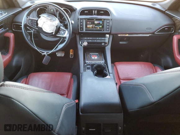 2017 Jaguar F-Pace 20d R-Sport with VIN SADCL2BN9HA085830, listed as a Copart auction lot 89184865 with 158,739 mi miles and Salvage Title. Bid and sale history available at DreamBid. Image 8.