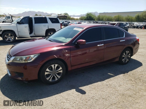 2014 Honda Accord LX with VIN 1HGCR2F38EA202796, listed as a Copart auction lot 66989954 with 91,024 mi miles and Salvage Title. Bid and sale history available at carsss.com. Image 1.