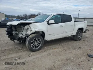 2022 Chevrolet Colorado 4WD Work Truck with VIN 1GCGTBEN9N1128003, listed as a Copart auction lot 86204214 with 34,762 mi miles and Salvage title. Bid and sale history available at DreamBid. Image 1.
