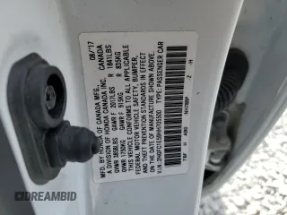 2017 Honda Civic Sedan Si with VIN 2HGFC1E59HH705500, listed as a Copart auction lot 50410235 with 50,703 mi miles and Salvage Title. Bid and sale history available at carsss.com. Image 12.