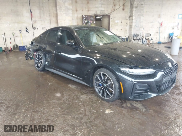 2024 BMW 4 Series 430i xDrive with VIN WBA73AV03RFR92792, listed as a IAAI auction lot 41764537 with 23,049 mi miles and . Bid and sale history available at DreamBid. Image 1.