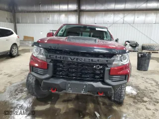 2021 Chevrolet Colorado 4WD ZR2 with VIN 1GCGTEEN1M1112569, listed as a Copart auction lot 45168895 with 70,775 mi miles and Salvage Title. Bid and sale history available at carsss.com. Image 5.