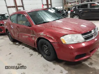 2014 Dodge Avenger SE z VIN 1C3CDZABXEN217060, wystawiony jako IAAI lot #41195580 z przebiegiem 94 733 mil mil oraz . Historia ofert i sprzedaży dostępna na DreamBid. Obrazek 1.