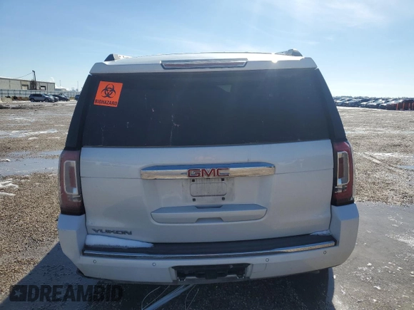 2018 GMC Yukon Denali with VIN 1GKS1CKJ9JR318066, listed as a Copart auction lot 89187255 with 0 mi miles and Clean Title. Bid and sale history available at carsss.com. Image 6.