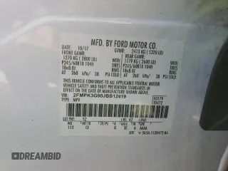 2018 Ford Edge SE с VIN 2FMPK3G90JBB12419, выставлен на аукционе Copart как лот 47110735 с пробегом 93 582 миль миль и На запчасти • Non repairable. История ставок и продаж доступна на DreamBid. Изображение 16.
